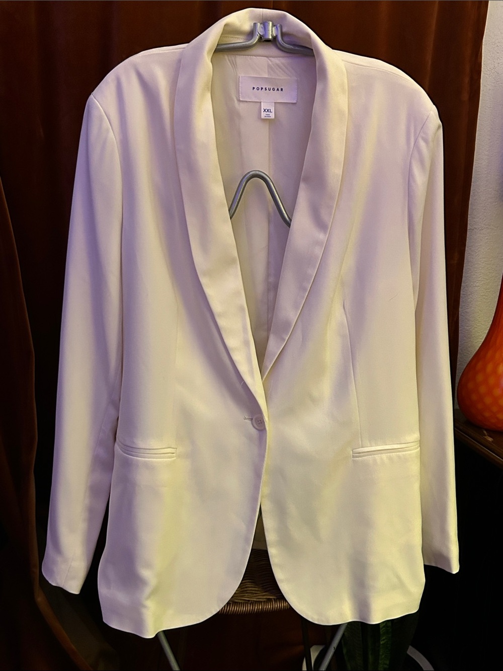 POPSUGAR Cream Blazer